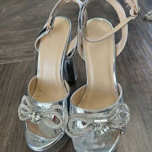 Silver Platform Heels